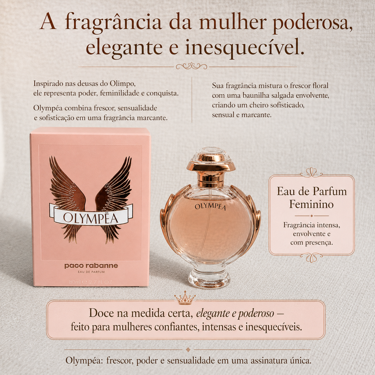 Perfume Olympéa 80ml - O poder de uma deusa em forma de fragrância