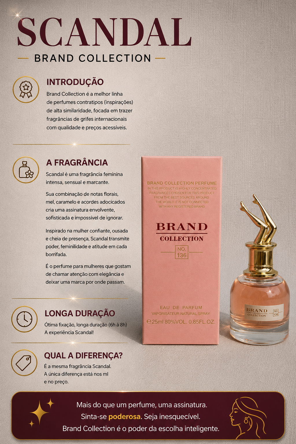 Perfume Miniatura Scandal 25ml - Brand Collection