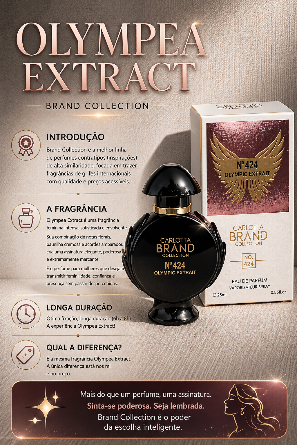 Perfume Miniatura Olympea Extract 25ml - Brand Collection
